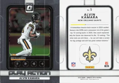 Alvin Kamara 2025 Panini Donruss Optic