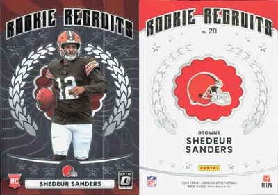 Shedeur Sanders 2025 Panini Donruss Optic