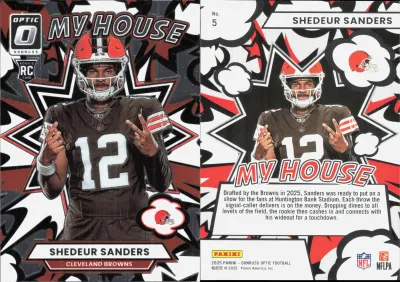 Shedeur Sanders 2025 Panini Donruss Optic