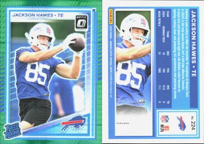 Jackson Hawes — 2025 Panini Donruss Optic Green Hyper