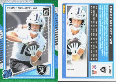 Tommy Mellott — 2025 Panini Donruss Optic Blue Glitter