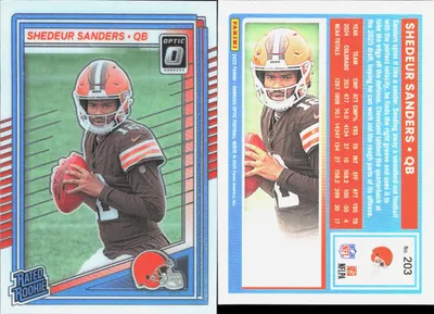 Shedeur Sanders 2025 Panini Donruss Optic