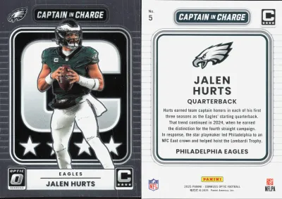 Jalen Hurts 2025 Panini Donruss Optic