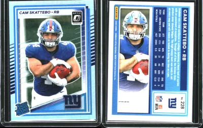 Cam Skattebo 2025 Panini Donruss Optic