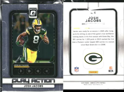Josh Jacobs 2025 Panini Donruss Optic