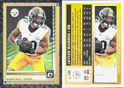 Jaylen Warren 2025 Panini Donruss Optic