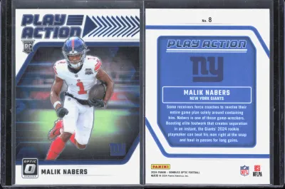Malik Nabers 2024 Panini Donruss Optic