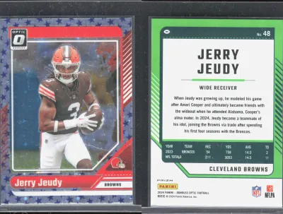 Jerry Jeudy 2024 Panini Donruss Optic