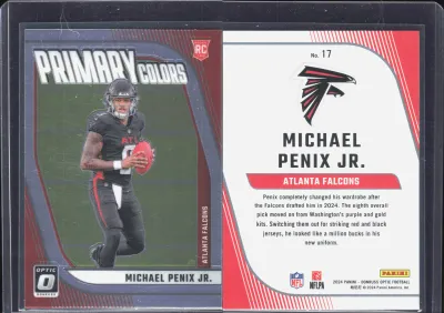 Michael Penix Jr. 2024 Panini Donruss Optic
