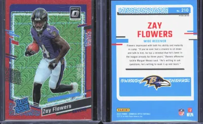 Zay Flowers 2023 Panini Donruss Optic