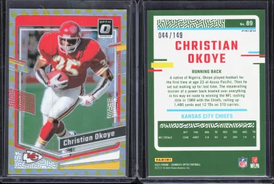 Christian Okoye — 2023 Panini Donruss Optic Flex