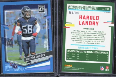 Harold Landry — 2023 Panini Donruss Optic Aqua