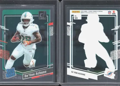 De'Von Achane 2023 Panini Clearly Donruss