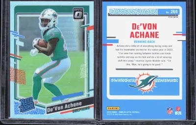 De'Von Achane 2023 Panini Donruss Optic