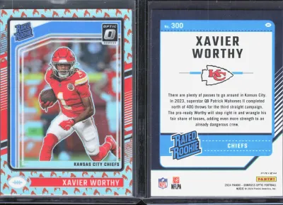 Xavier Worthy 2024 Panini Donruss Optic