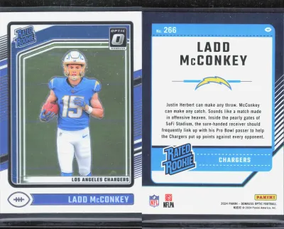 Ladd McConkey 2024 Panini Donruss Optic