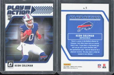 Keon Coleman 2024 Panini Donruss Optic