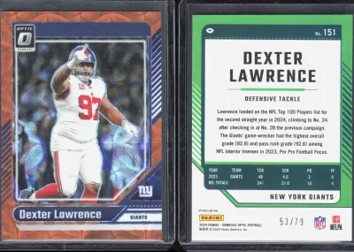 Dexter Lawrence — 2024 Panini Donruss Optic Fire