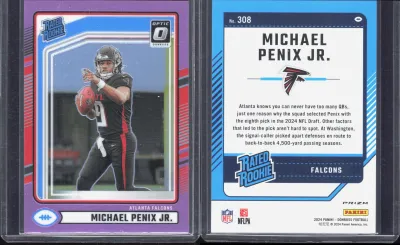 Michael Penix Jr. 2024 Panini Donruss Optic