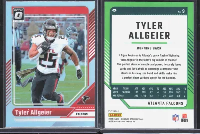 Tyler Allgeier — 2024 Panini Donruss Optic Holo