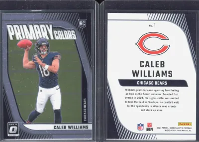 Caleb Williams 2024 Panini Donruss Optic