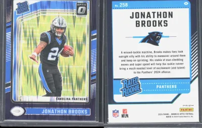 Jonathon Brooks — 2024 Panini Donruss Optic Purple Shock