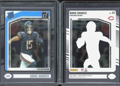 Rome Odunze 2024 Panini Clearly Donruss