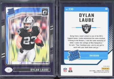 Dylan Laube — 2024 Panini Donruss Optic Purple Shock