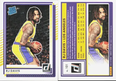 RJ Davis — 2025 Panini Donruss