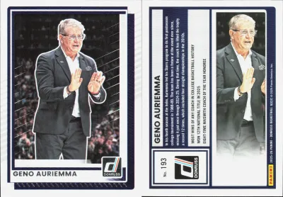 Geno Auriemma — 2025 Panini Donruss
