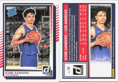 Kobe Sanders — 2025 Panini Donruss