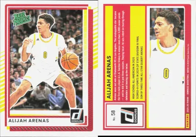 Alijah Arenas — 2025 Panini Donruss