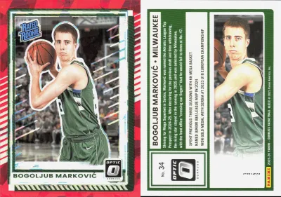 Bogoljub Markovic — 2025 Panini Donruss Optic Red Cracked Ice