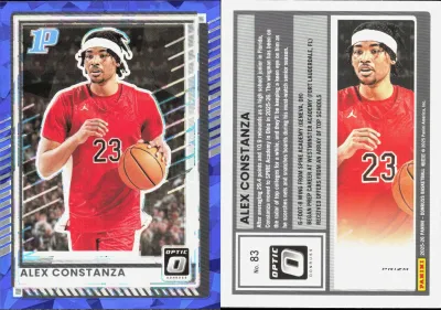 Alex Constanza — 2025 Panini Donruss Optic Blue Cracked Ice