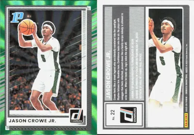 Jason Crowe Jr. — 2025 Panini Donruss Holo Green Laser