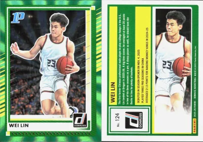 Wei Lin — 2025 Panini Donruss Holo Green Laser