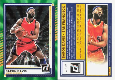 Baron Davis — 2025 Panini Donruss Holo Green Laser