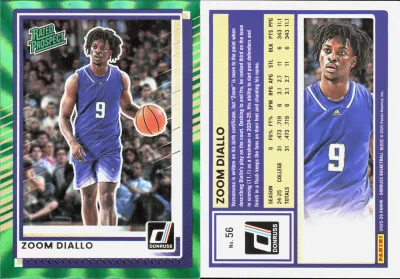 Zoom Diallo — 2025 Panini Donruss Holo Green Laser