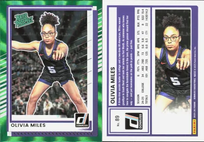 Olivia Miles — 2025 Panini Donruss Holo Green Laser