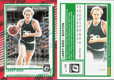 Larry Bird — 2025 Panini Donruss Optic Red Cracked Ice