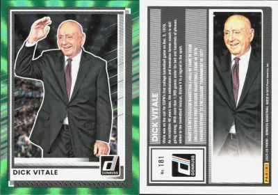 Dick Vitale — 2023 Panini Donruss Holo Green Laser
