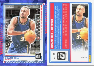 Grant Hill — 2025 Panini Donruss Optic Blue Cracked Ice