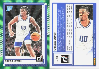Otega Oweh — 2025 Panini Donruss Holo Green Laser