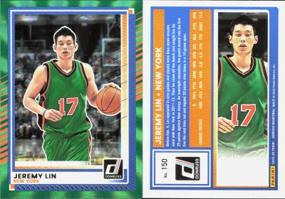 Jeremy Lin — 2025 Panini Donruss Holo Green Laser