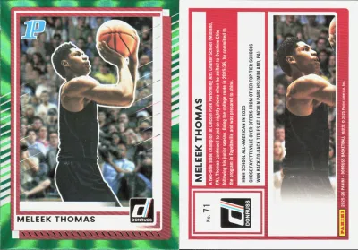 Meleek Thomas — 2025 Panini Donruss Holo Green Laser