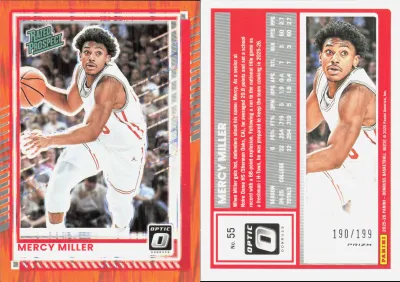 Mercy Miller — 2025 Panini Donruss Optic Orange Shock