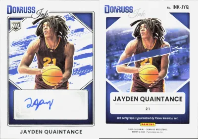 Jayden Quaintance — 2025 Panini Donruss Holo
