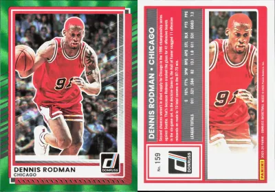 Dennis Rodman — 2025 Panini Donruss Holo Green Laser