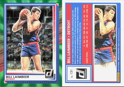 Bill Laimbeer — 2025 Panini Donruss Holo Green Laser