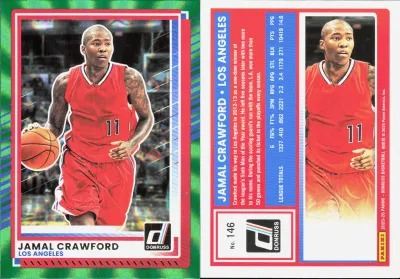 Jamal Crawford — 2025 Panini Donruss Holo Green Laser